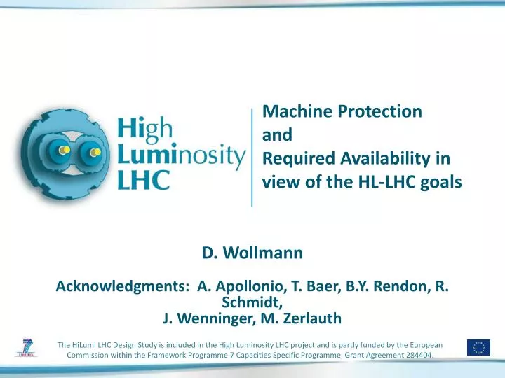 machine protection and required availability in view of the hl lhc goals