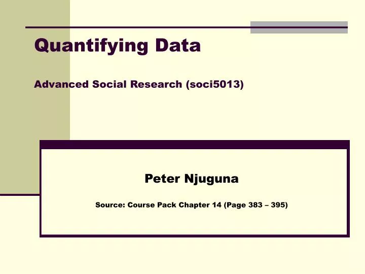 quantifying data advanced social research soci5013