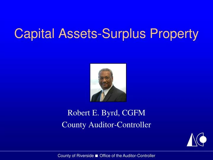 capital assets surplus property