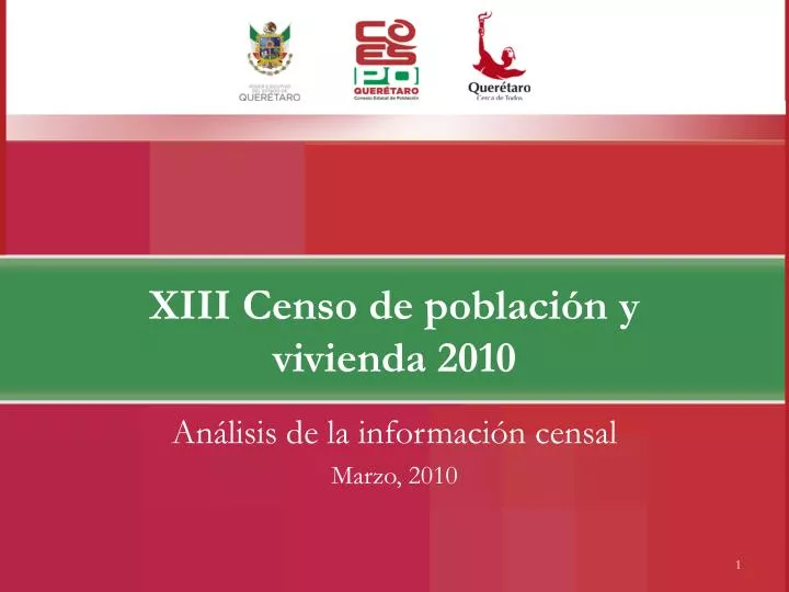 xiii censo de poblaci n y vivienda 2010