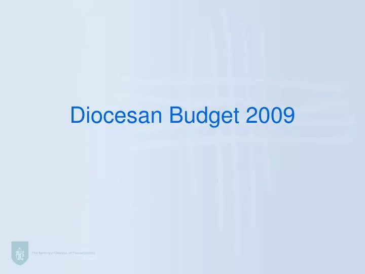 diocesan budget 2009