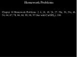Homework Problems - slide 1