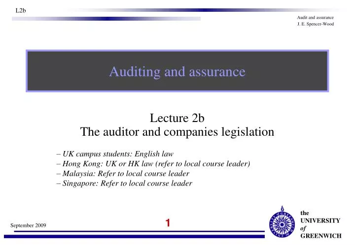 auditing and assurance