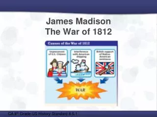 James Madison The War of 1812