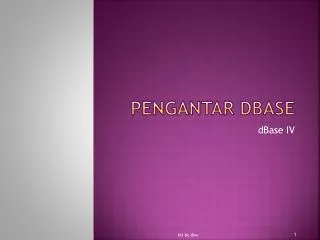 pengantar dbase