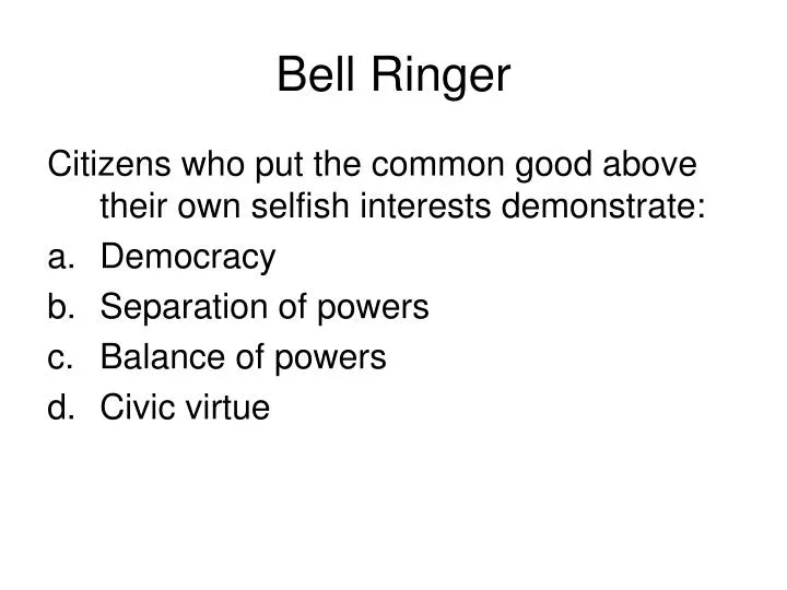 bell ringer