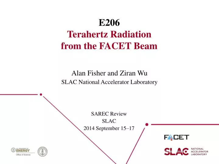 e206 terahertz radiation from the facet beam