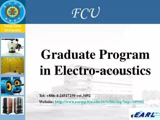 Graduate Program in Electro-acoustics