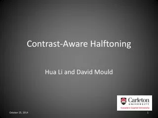 Contrast-Aware Halftoning