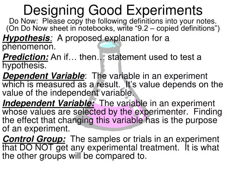designing good experiments