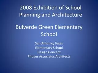 Bulverde Green Elementary School