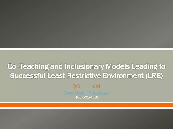 co teaching and inclusionary models leading to successful least restrictive environment lre