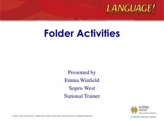 Folder Activities
