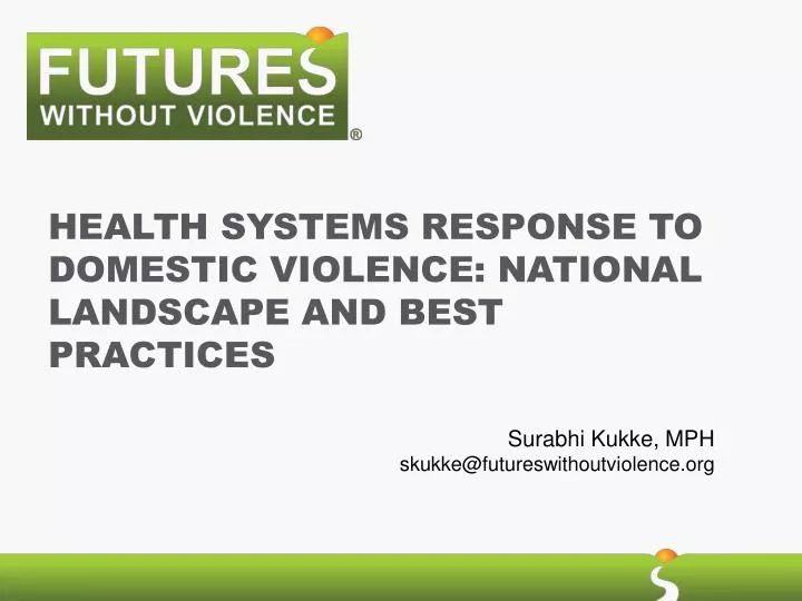 health systems response to domestic violence national landscape and best practices