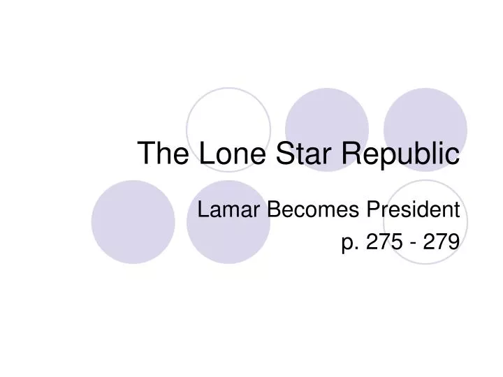 the lone star republic