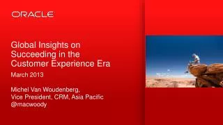 Global Insights on Succeeding in the Customer Experience Era