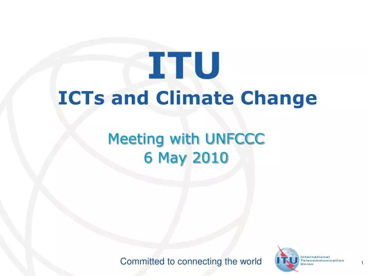 itu icts and climate change