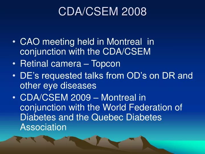 cda csem 2008