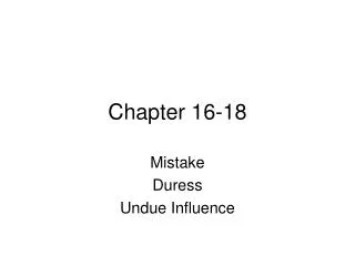 Chapter 16-18