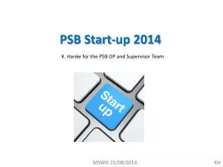 PSB Start-up 2014