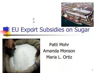 EU Export Subsidies on Sugar