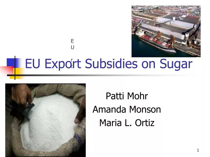 eu export subsidies on sugar