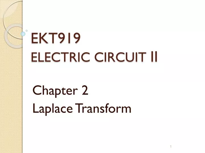 ekt919 electric circuit ii