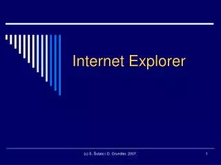 internet explorer