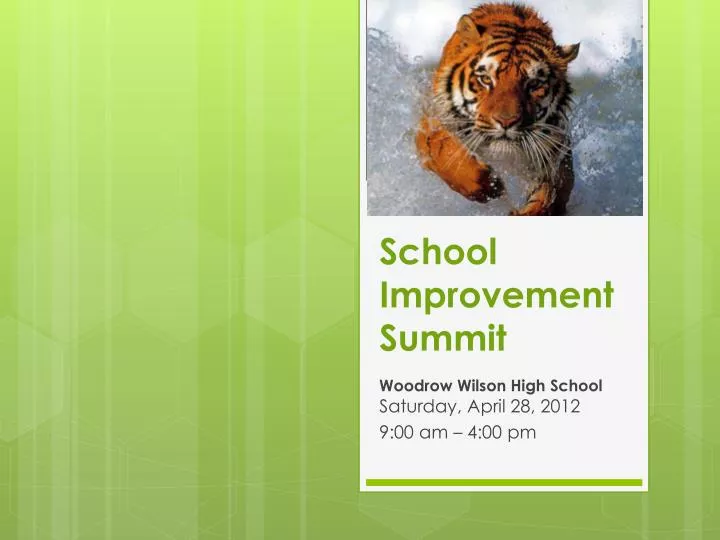 school improvement summit