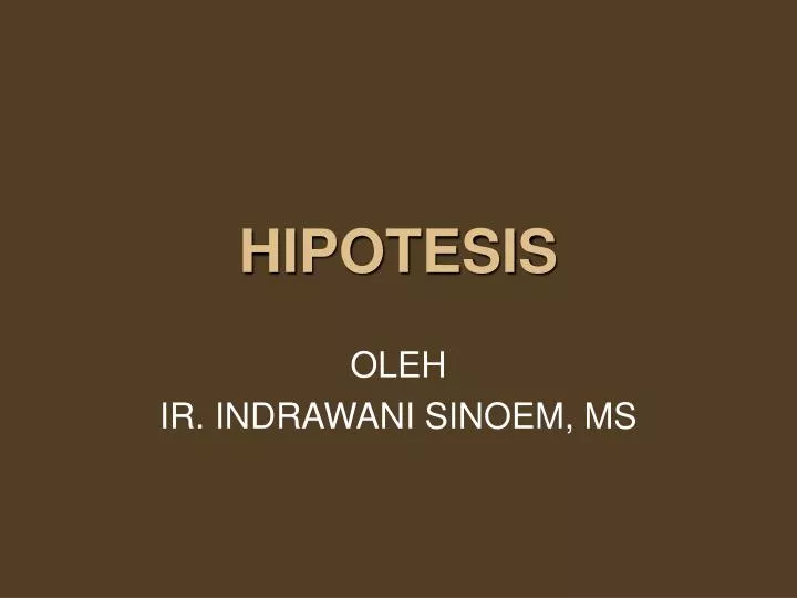 hipotesis