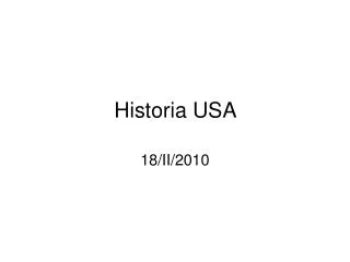 historia usa
