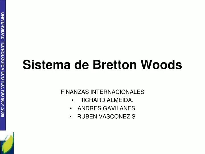sistema de bretton woods