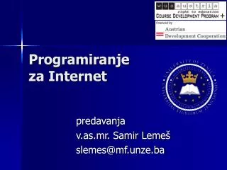 programiranje za internet