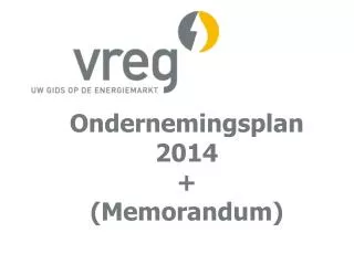 ondernemingsplan 2014 memorandum