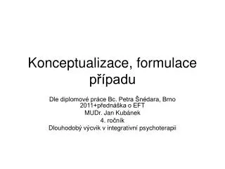 konceptualizace formulace p padu