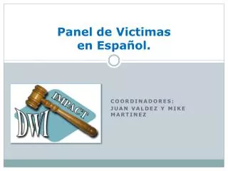panel de victimas en espa ol