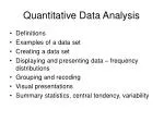 Quantitative Data Analysis - slide 1