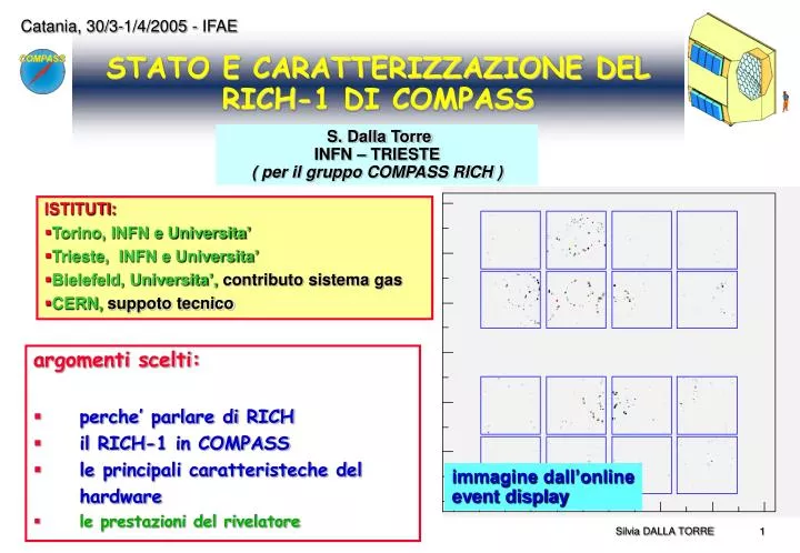 stato e caratterizzazione del rich 1 di compass