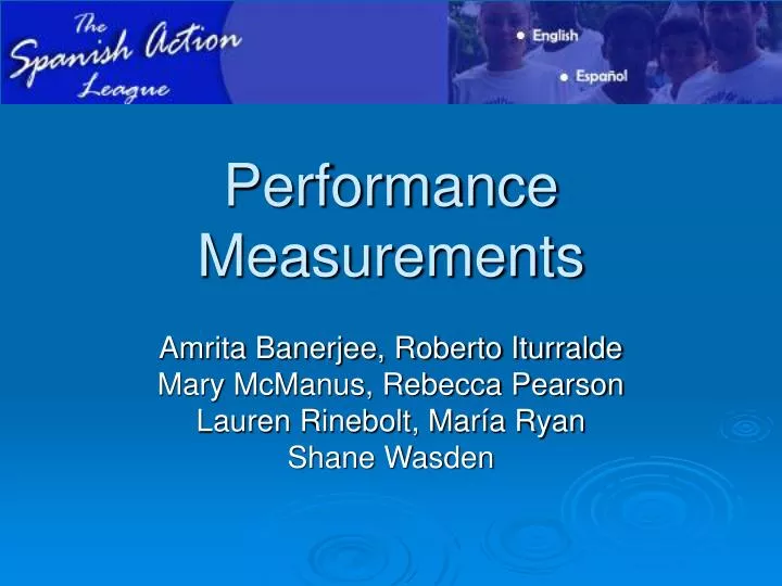 performance measurements