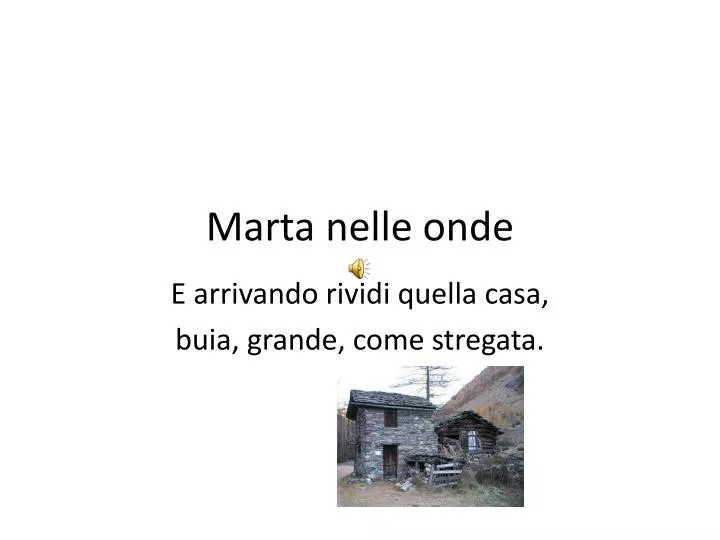 marta nelle onde