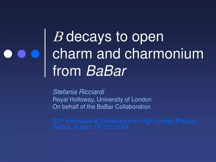 b decays to open charm and charmonium from babar