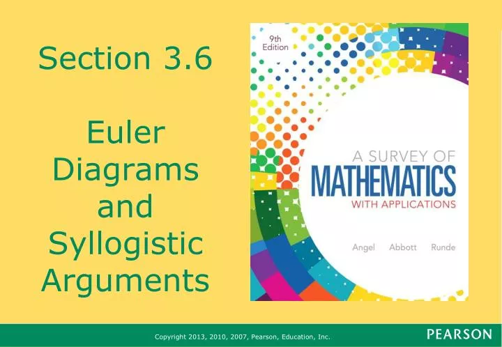 section 3 6 euler diagrams and syllogistic arguments
