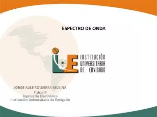 espectro de onda