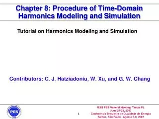 Chapter 8: Procedure of Time-Domain Harmonics Modeling and Simulation