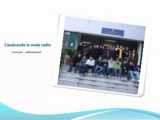 cavalcando le onde radio
