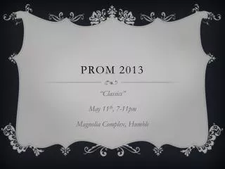 Prom 2013