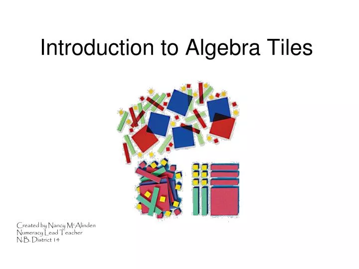 introduction to algebra tiles