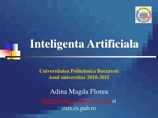 inteligenta artificiala