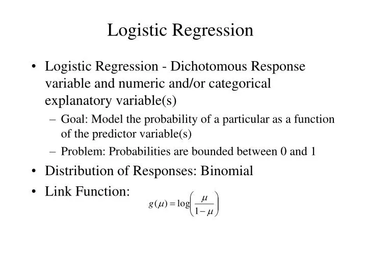 logistic regression