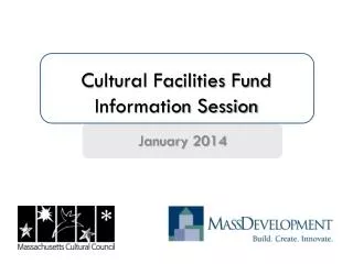 Cultural Facilities Fund Information Session